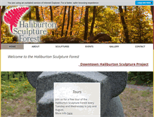 Tablet Screenshot of haliburtonsculptureforest.ca